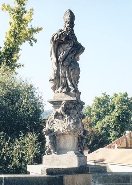 Michael und Ferdinand Brokoff: Statue auf der Karlsbrücke in Prag, 1709