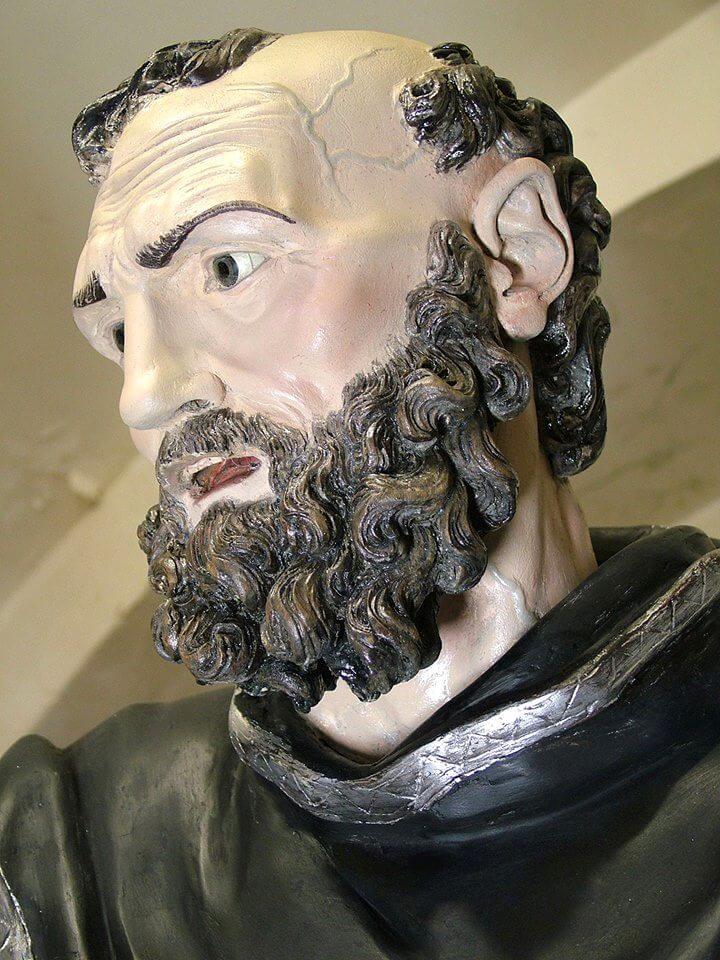 Statue im Santuario di Sant'Agnello Abate in Gargani, einem Ortsteil von Roccarainola bei Neapel