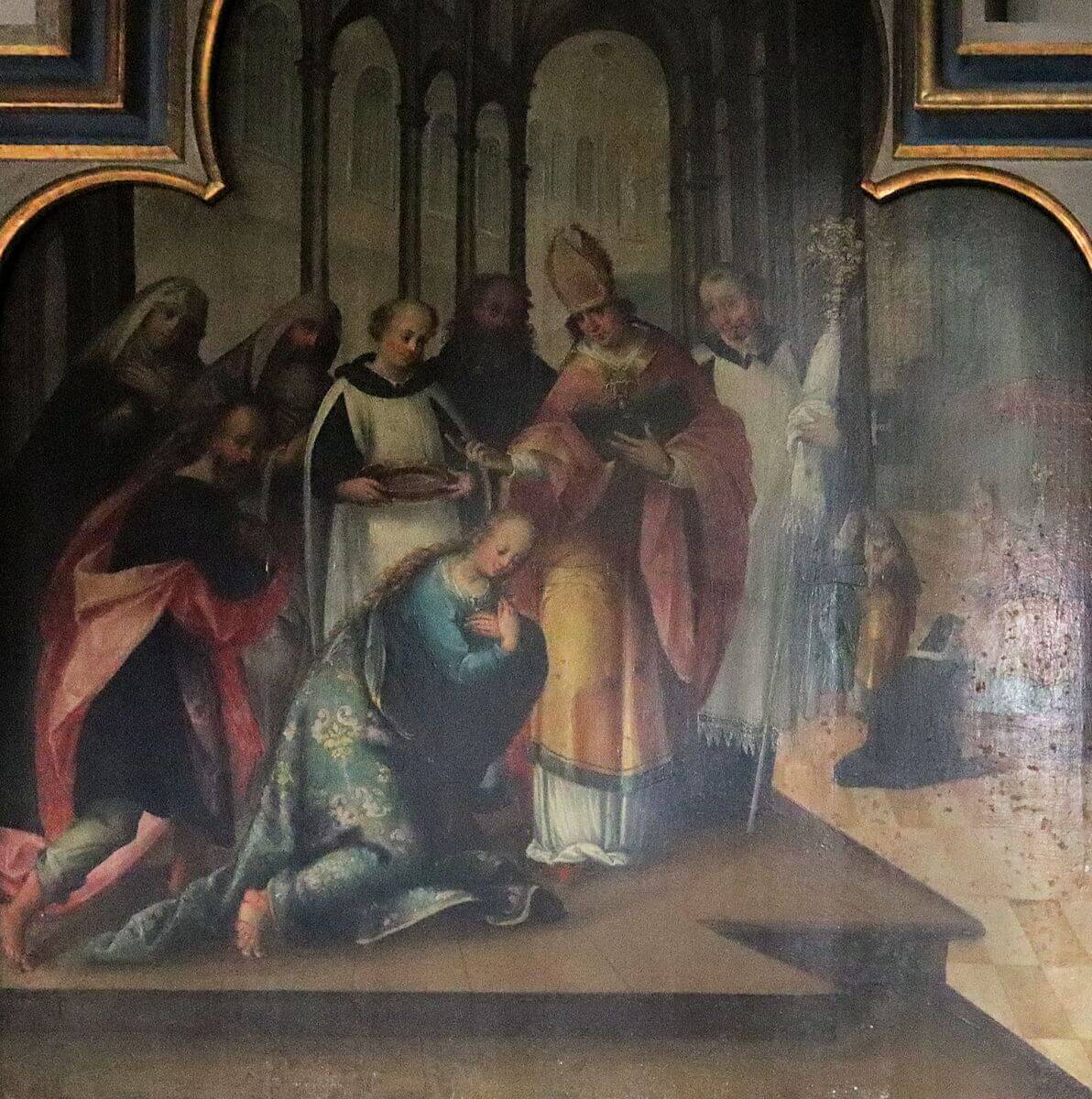 Bild in der Kirche des ehemaligen Klosters Niedermünster in Regensburg