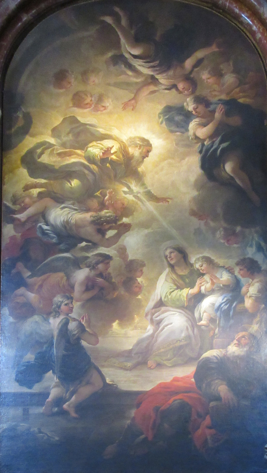 Luca Giordano: Anna mit Maria und Joachim, um 1692, in der Kirche Santa Maria in Portico in Campitelli in Rom