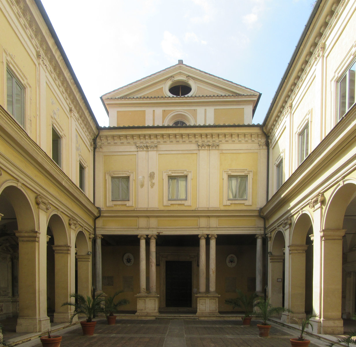 Zugang zur Kirche und Kloster an San Gregorio Magno al Celio</a> heute