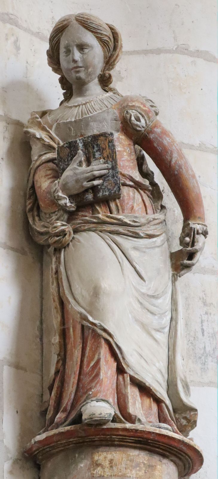 Statue, 16. Jahrhundert, in der Kirche in Chaource bei Troyes