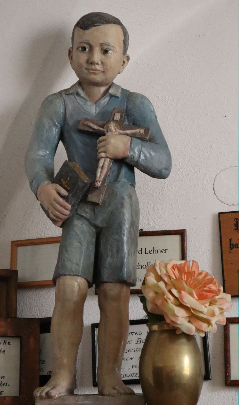 Holzfigur in der Kirche in Herrngiersdorf