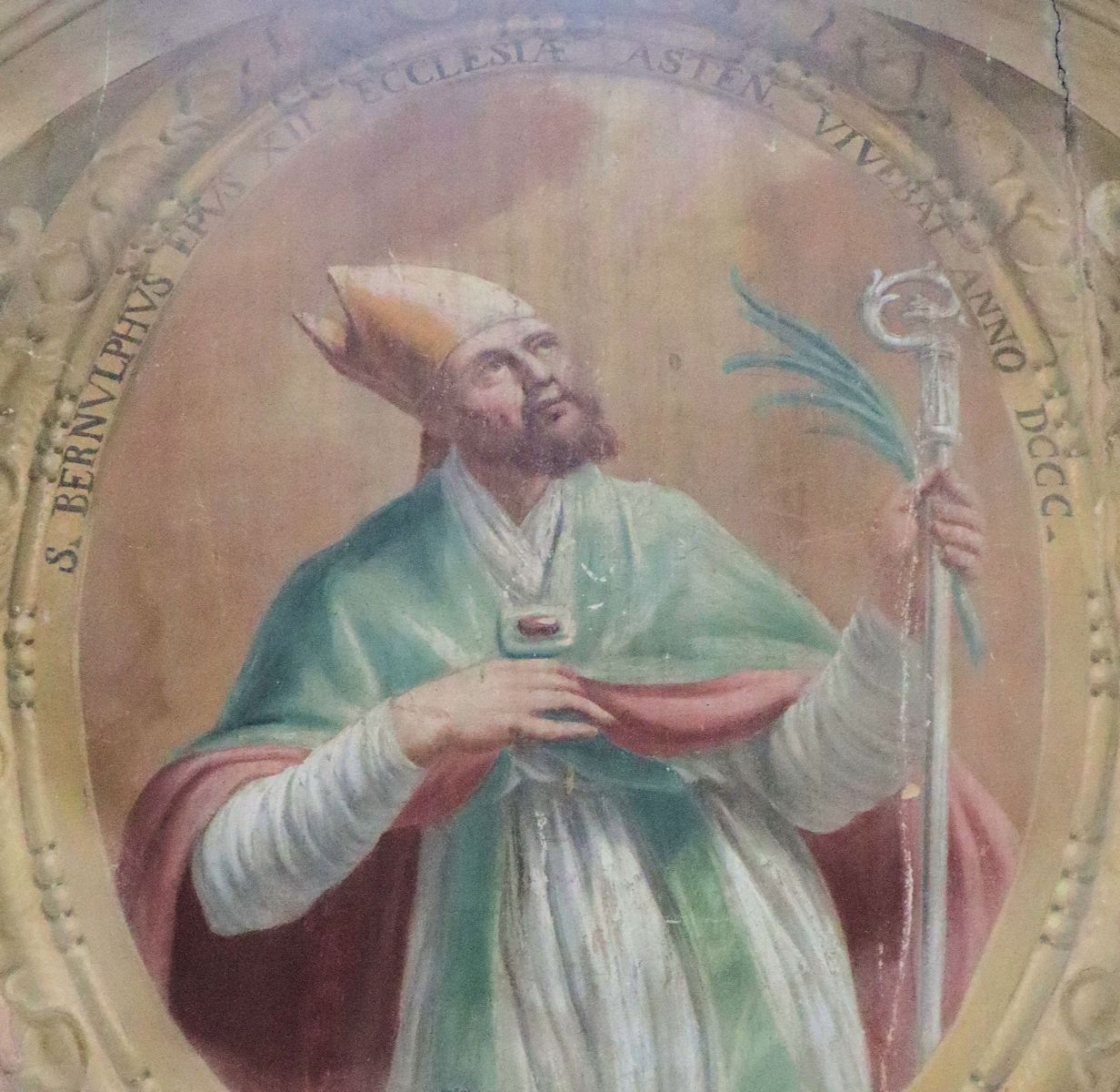 Fresko in der Kathedrale in Asti