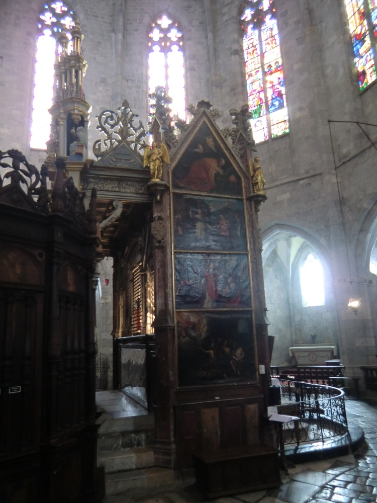 Mausoleum, um 1430, in der Kathedrale in St-Bertrand-de-Comminges