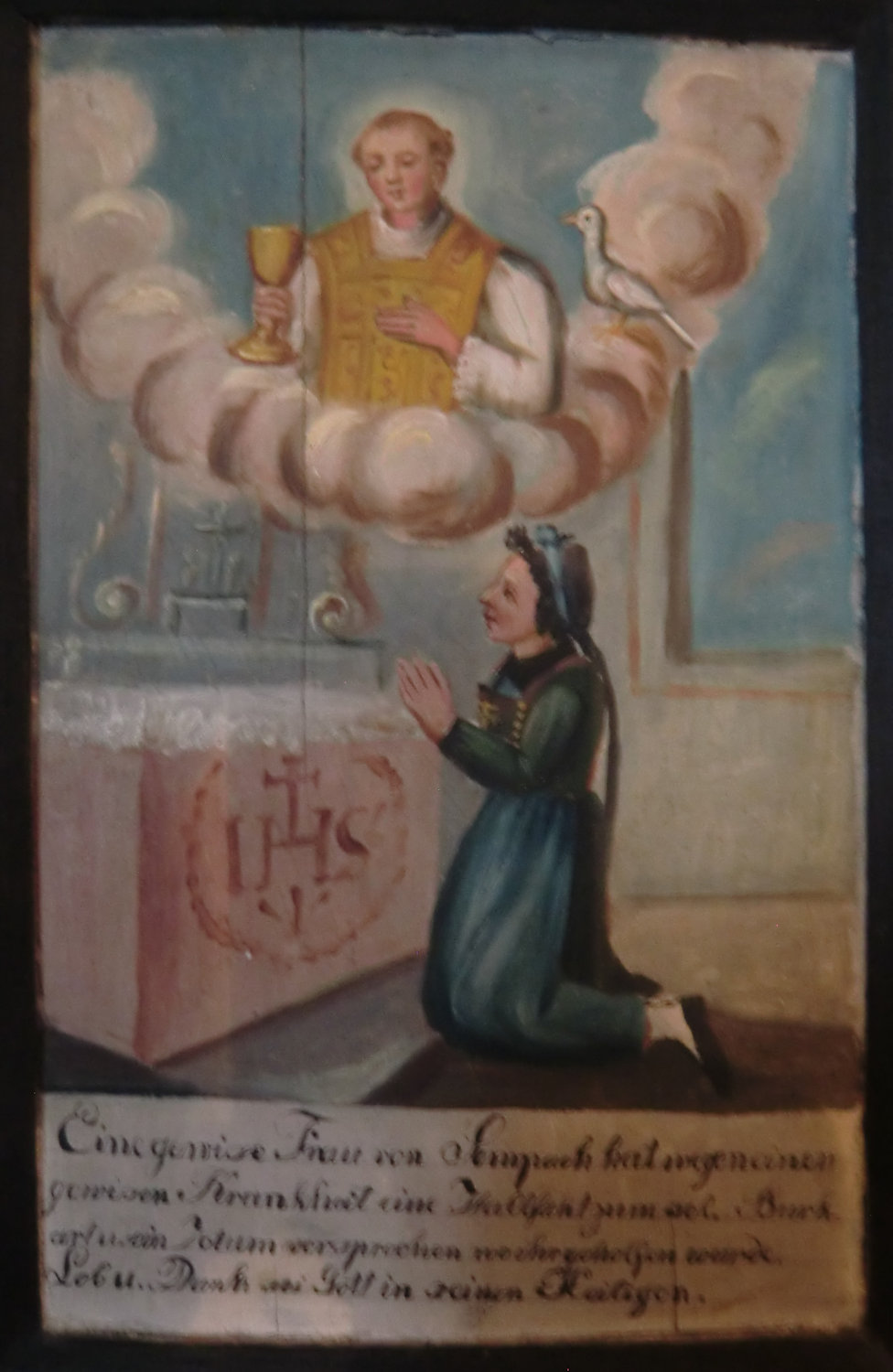 Ex voto in der Kryta der Kirche in Beinwil