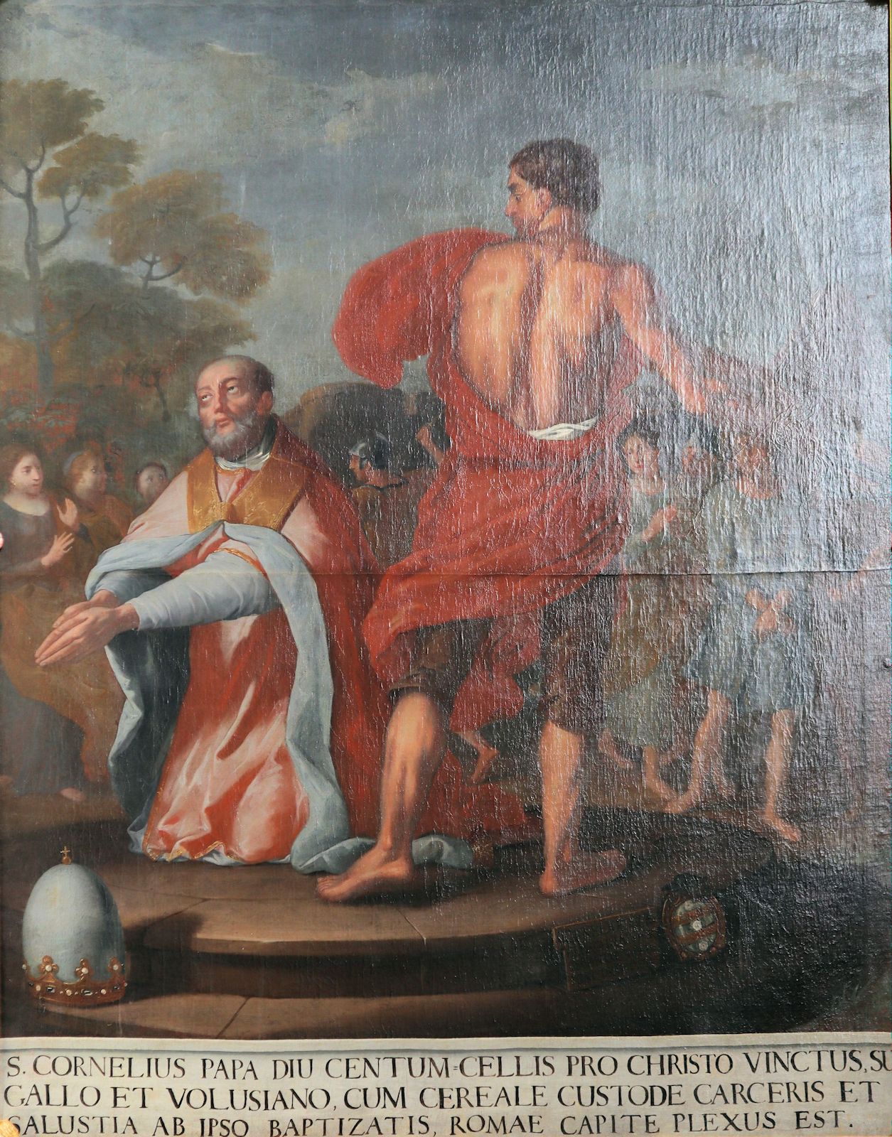 Cornelius' Martyrium, Bild in der Kirche St. Paulin in Trier