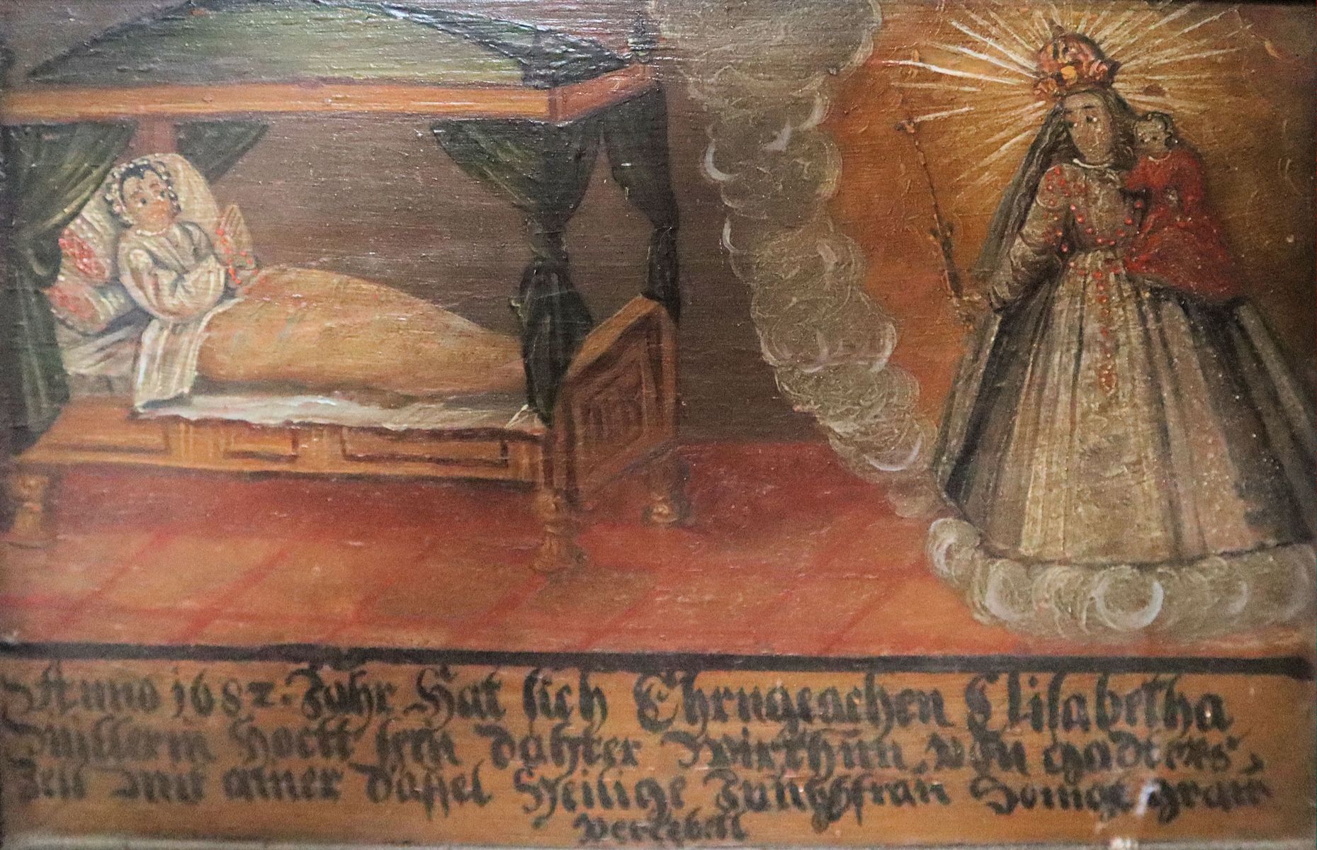 Ex voto in der Korona-Kirche in Koppenwall