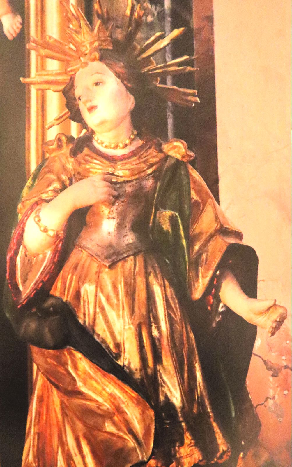 Joseph Antoni Fröhlich: Statue, um 1736, in der Pfarrkirche in Gaißach bei Bad Tölz