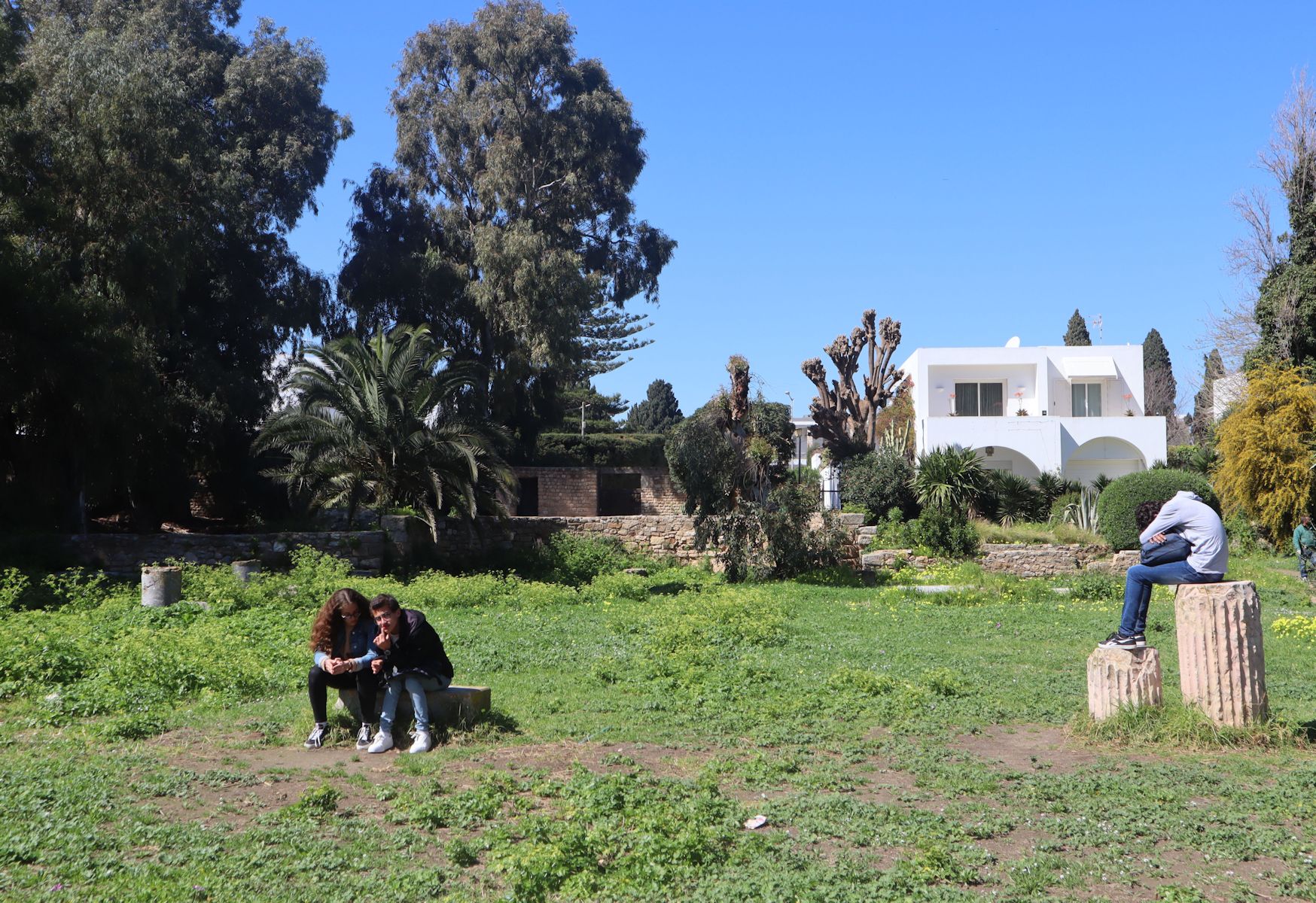 Nur wenige Reste sind zu sehen von der ehemaligen Basilika St-Cyprien in Karthago