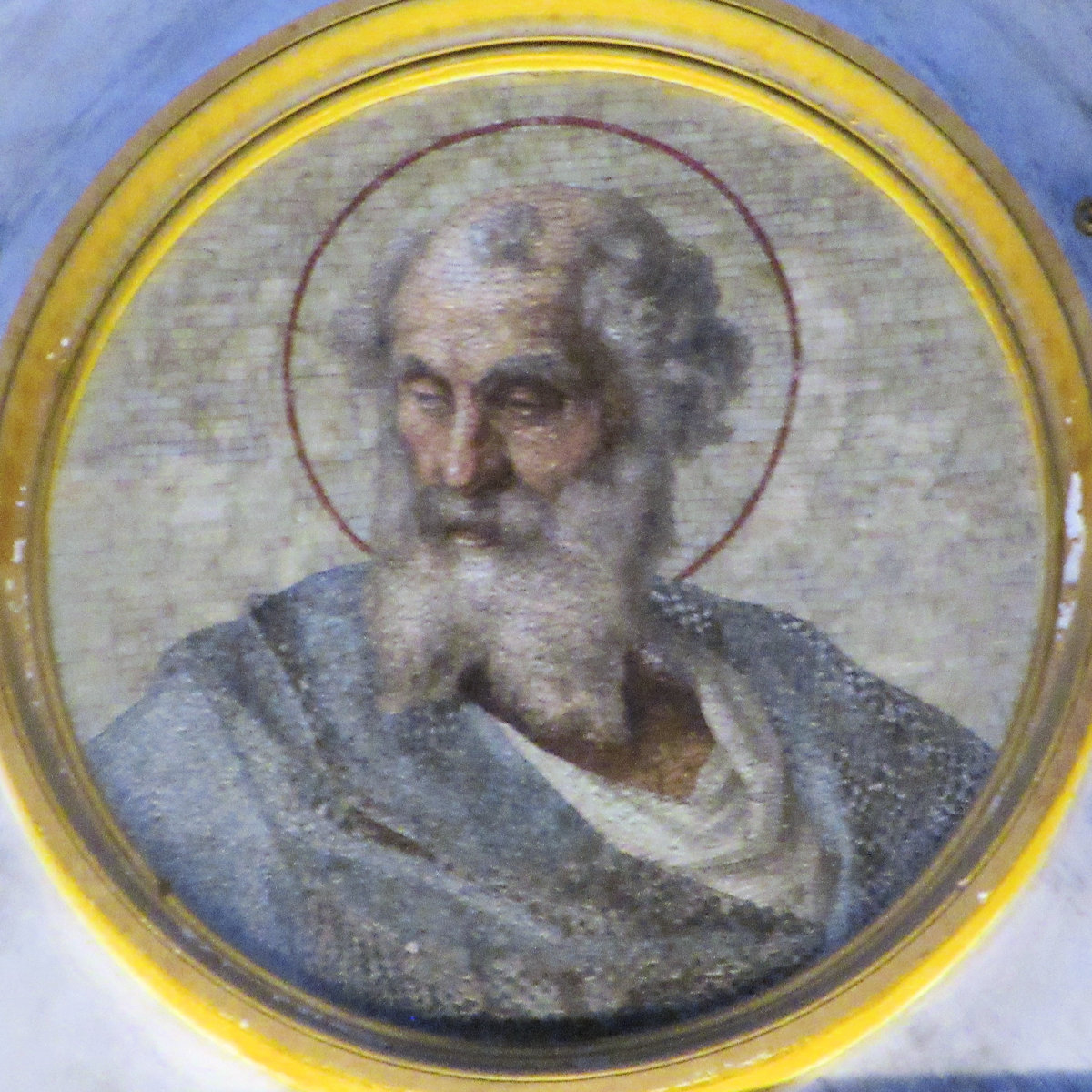 Medaillon, um 1848, in der Kirche San Paolo fuori le Mura in Rom