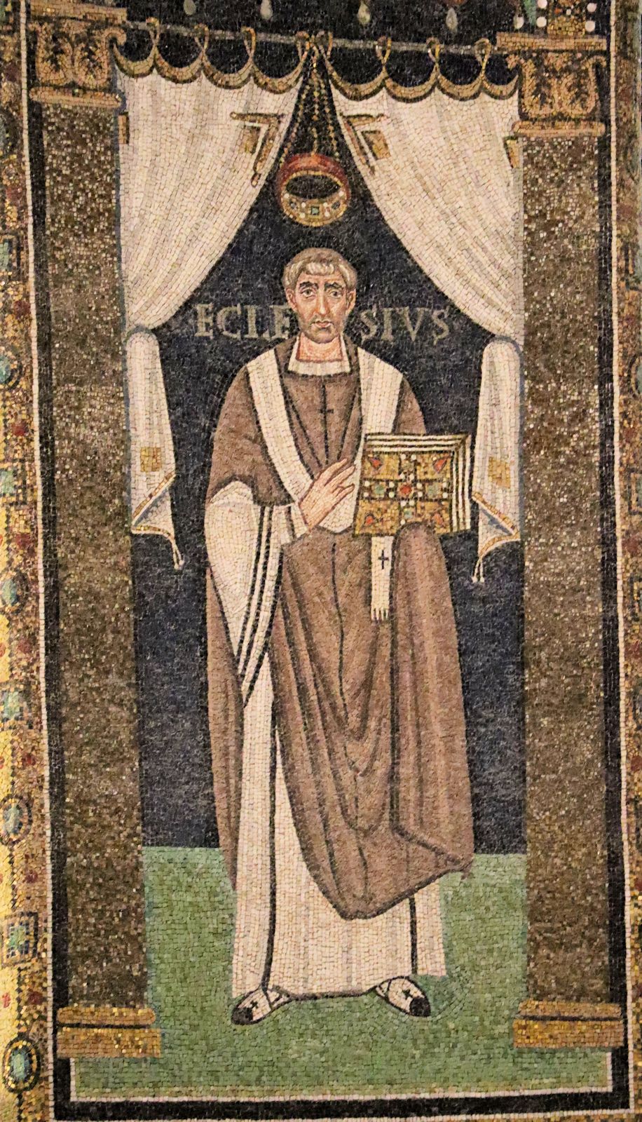 Mosaik, 6. Jahrhundert, in der Basilika Sant'Apollinare in Classe bei Ravenna