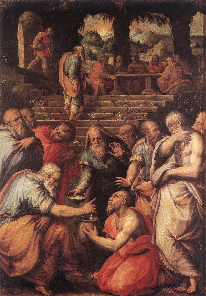 Giorgio Vasari: Prophet Elisa, um 1566, in der Galleria degli Uffizi in Florenz