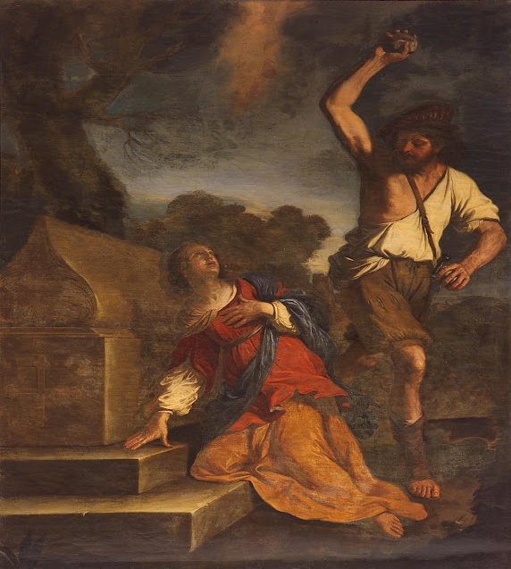 Guercino (Giovanni Francesco Barbieri): Emerantianas Martyrium, um 1645, in der Collezione Colonna in Rom