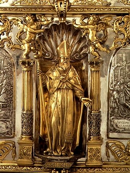 unbekannter Künstler: Evergisilus-Schrein, 1802, in der Kirche St. Peter in Köln