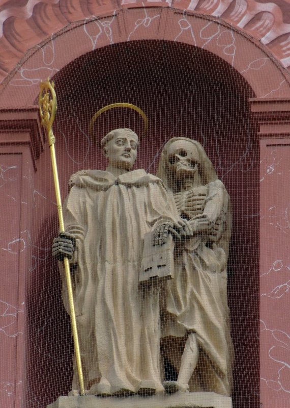 Michael Speer: Fridolin und der tote Urso, 1727, Kopie am Fridolinsmünster in Bad Säckingen