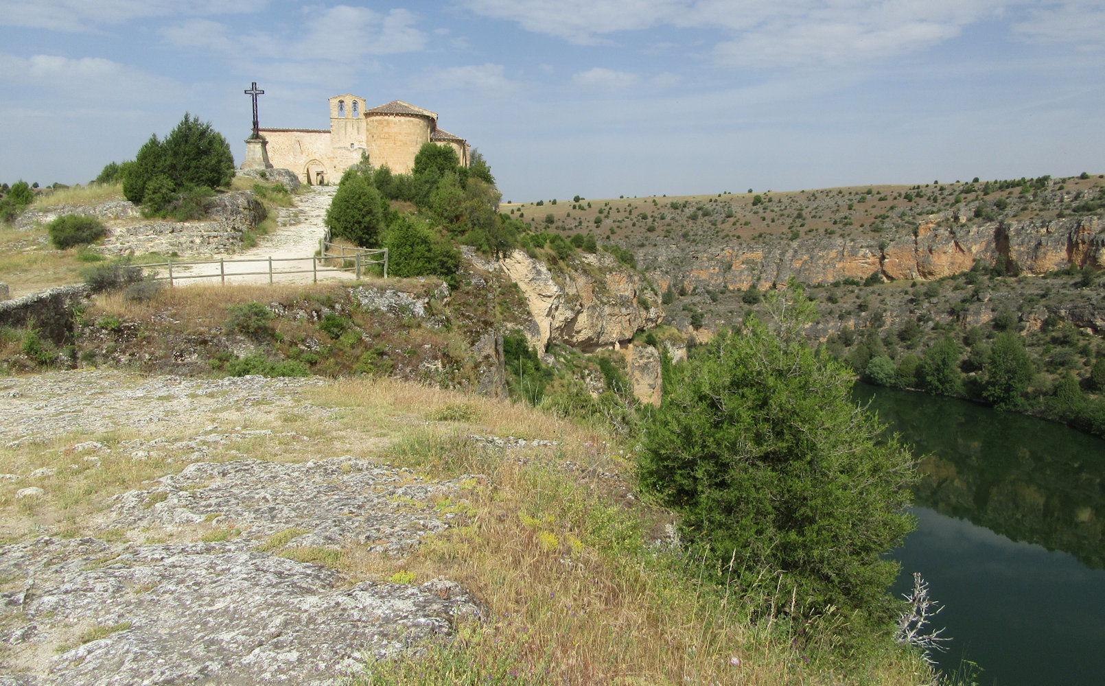 Einsiedelei des Fructus über der Flussschleife des Río Duratón