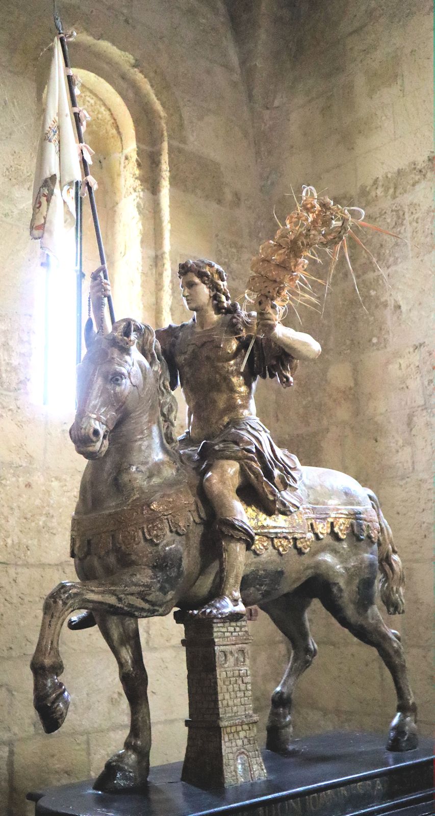 Gavinus zu Pferde, 17. Jahrhundert, in der Basilika San Gavino in Porto Torre