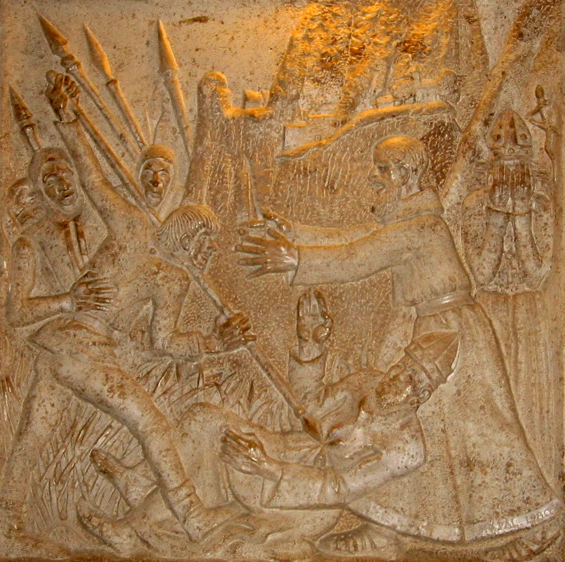 Relief in der Ungarischen Kapelle des Petersdoms in Rom