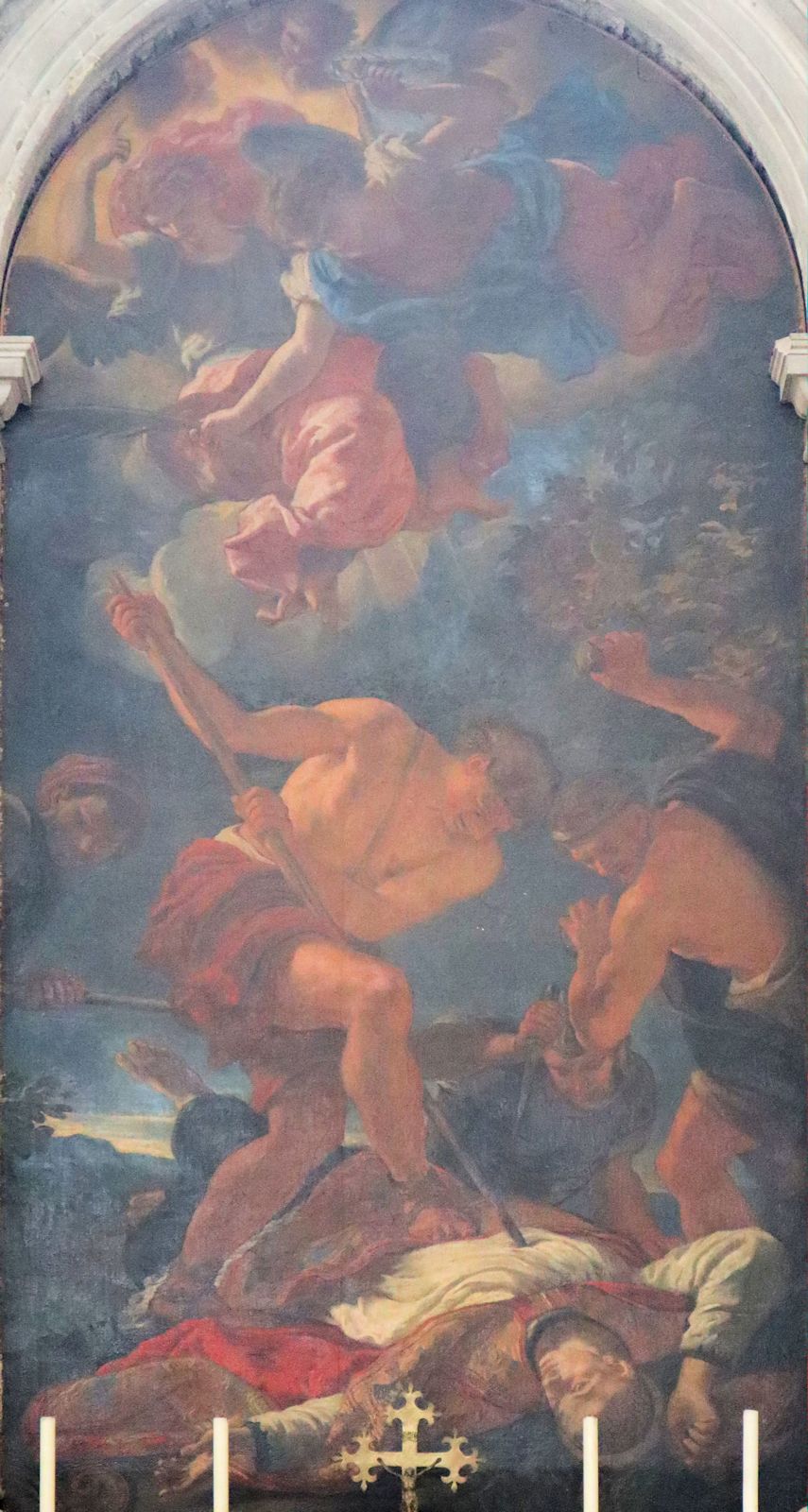 Johann Carl Loth: Gerhards Martyrium, 1674, Altarbild in der Basilika Santa Giustina in Padua