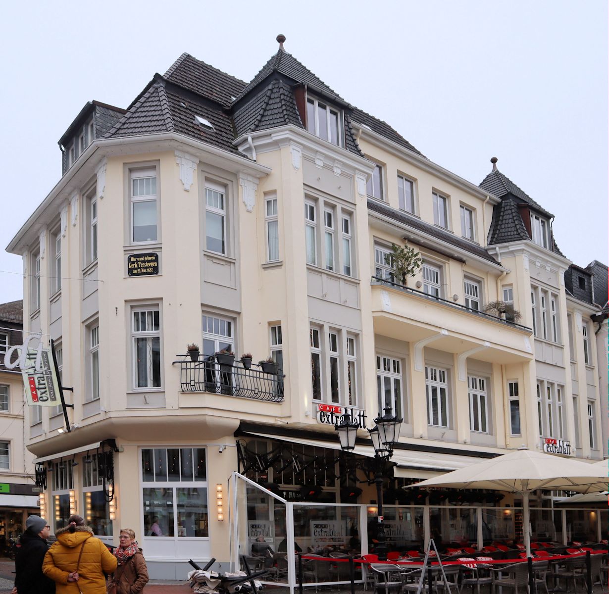 Tersteegens Geburtshaus mit Gedenktafel in Moers