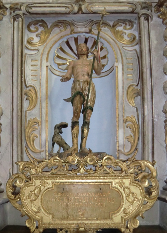 Getulius' Reliquien in der Pfarrkirche in Montone