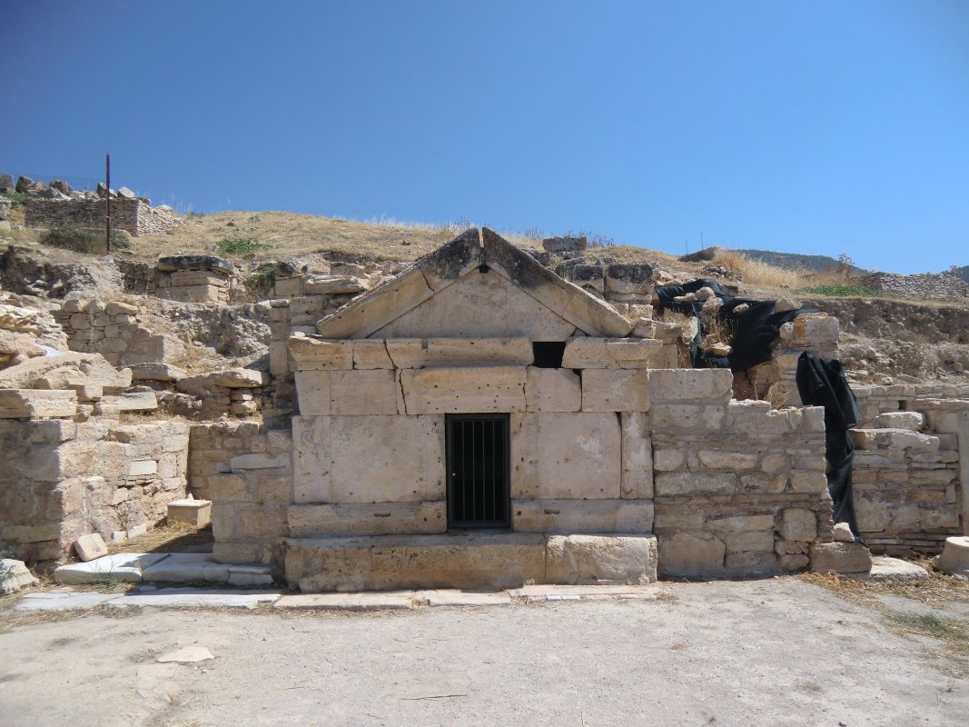 Philippus' Grab, 2011 von italienischen Archäologen gefunden