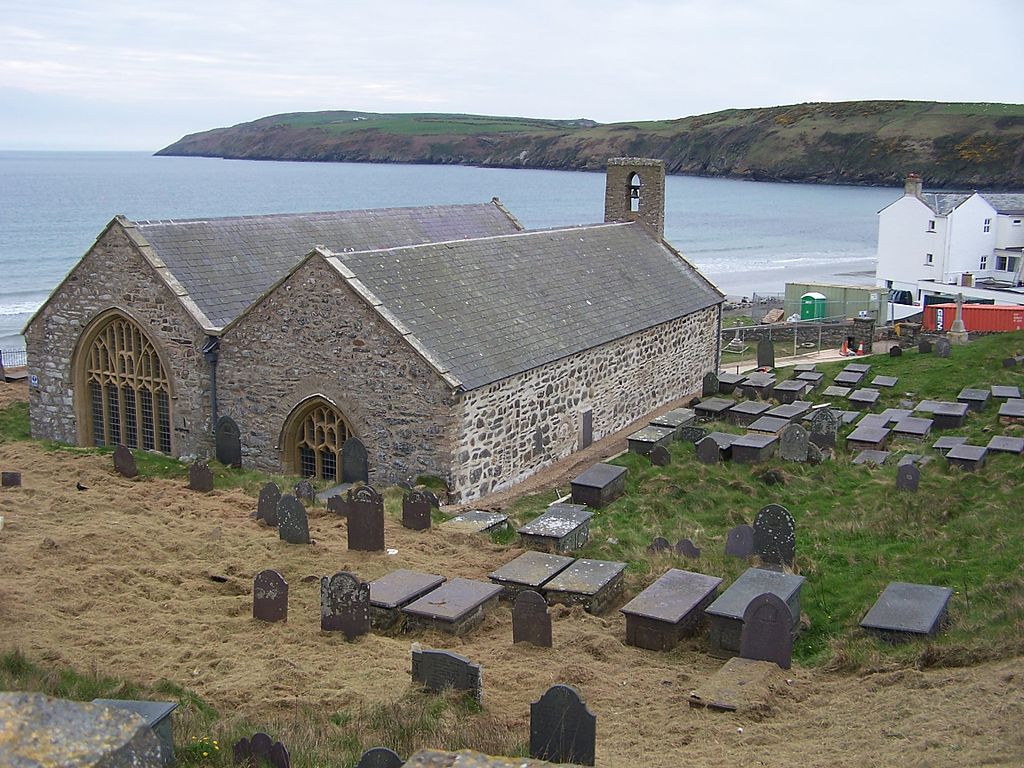 Die Hywyn geweihte Kirche in Aberdaron