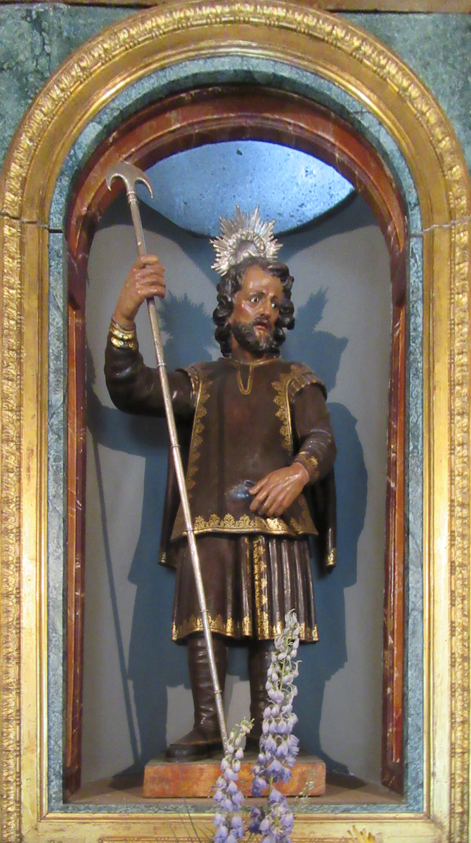 Statue am Altar in der Kapelle im Museum San Isidro, 166