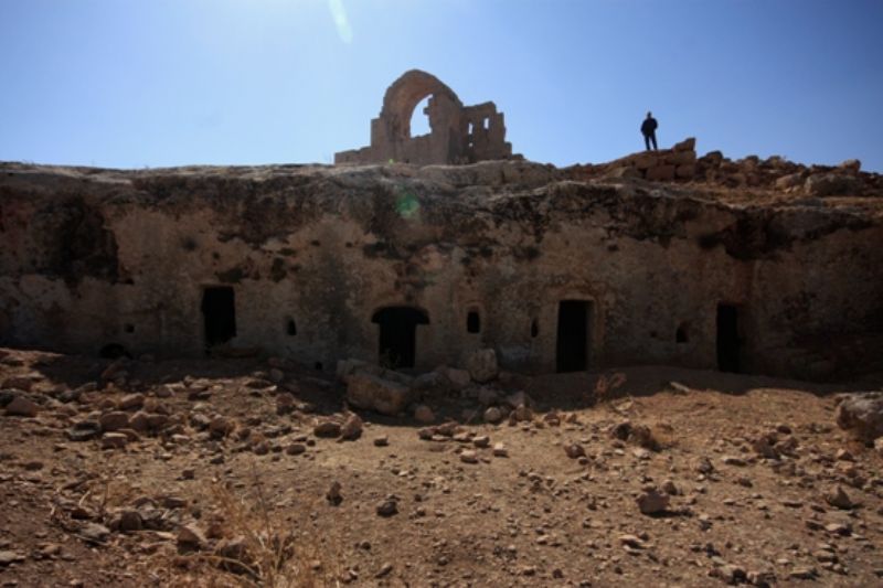 Das ehemalige, Jakob geweihte Kloster südlich von Şanlıurfa