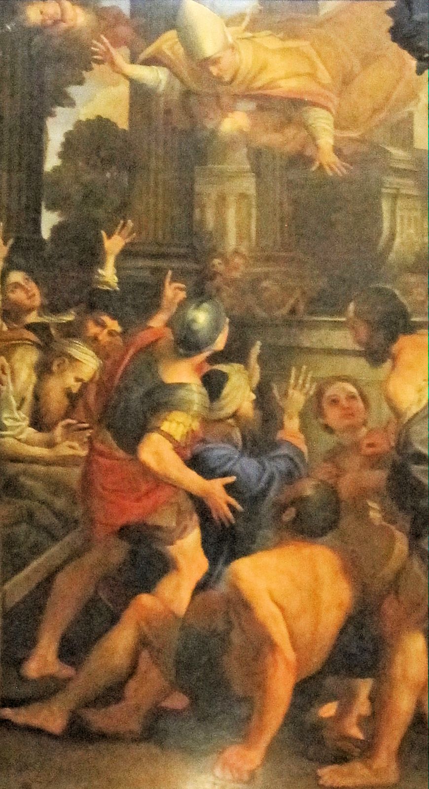 Domenichino: Kranke als Bittsteller am Grab von Januarius, 1641, in der Januarius-Kapelle der Kathedrale in Neapel