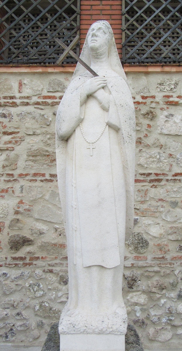 Statue vor dem Kloster nahe Cubas de la Sagra