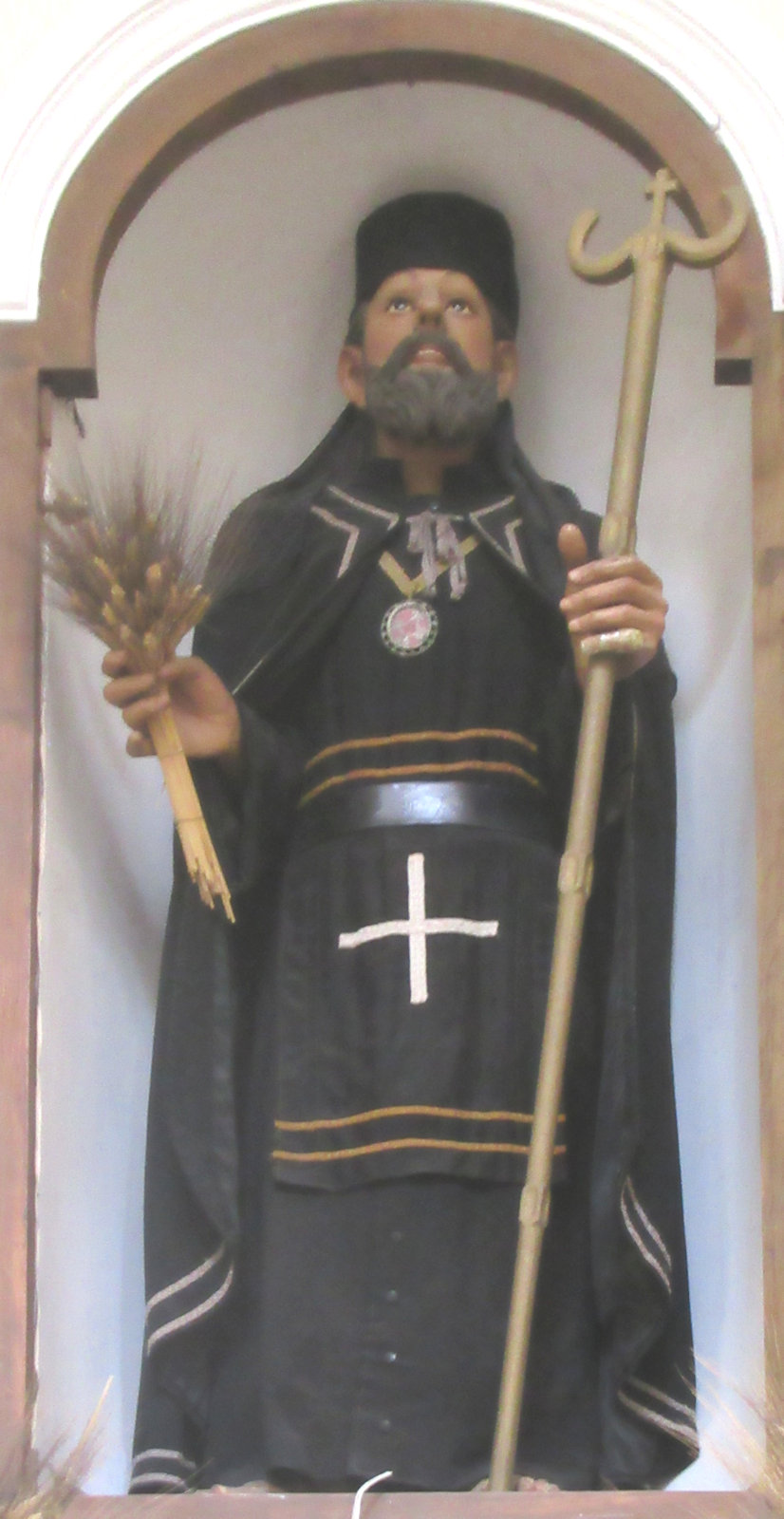 Statue in der Johannes geweihten Klosterkirche in Stilo