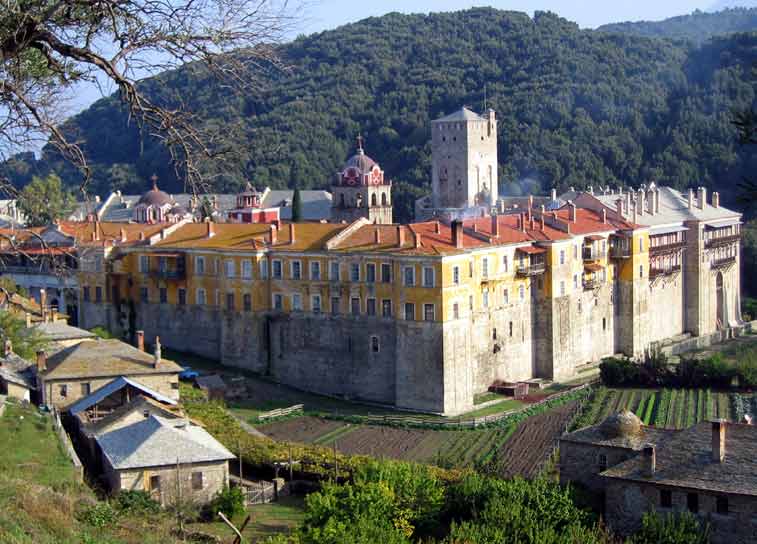 Kloster Iviron auf dem Athos heute