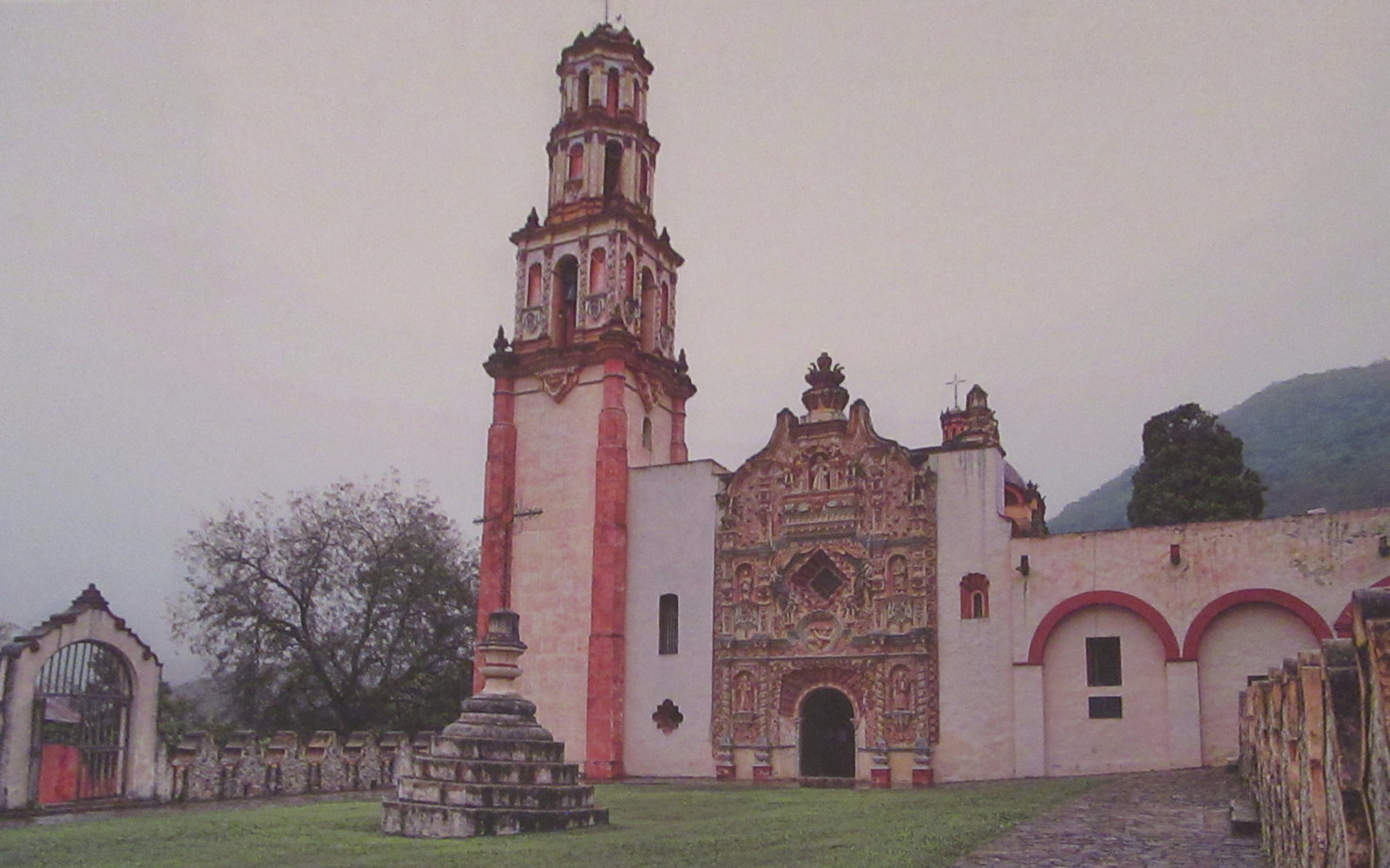 Missionsstation Nuestra Señora de la Luz de Tancoyol, errichtet 1761 bis 1767, Bild im Museum neben seinem Wohnhaus