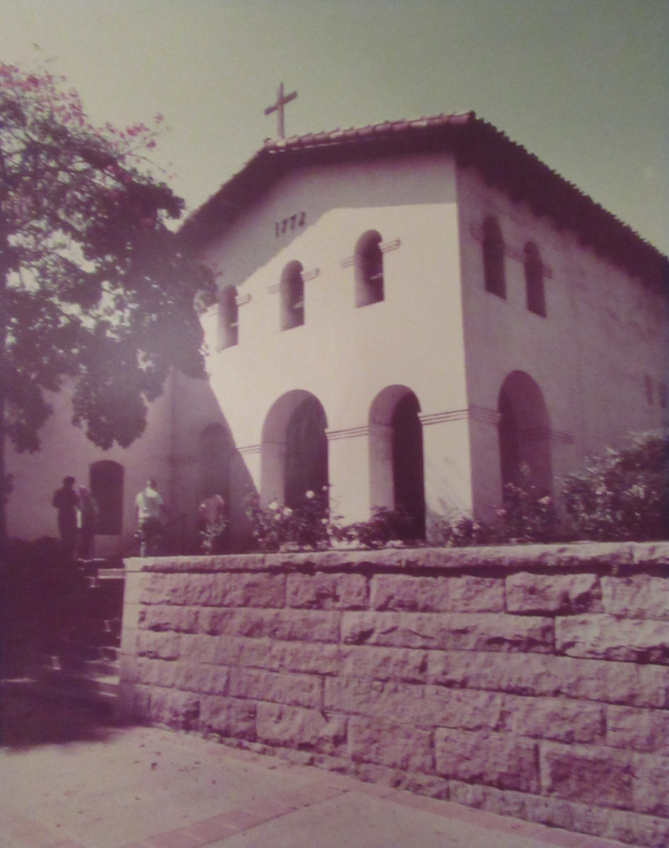 Missionsstation San Luis Obispo de Tolosa, errichtet 1772, Bild im Museum neben seinem Wohnhaus