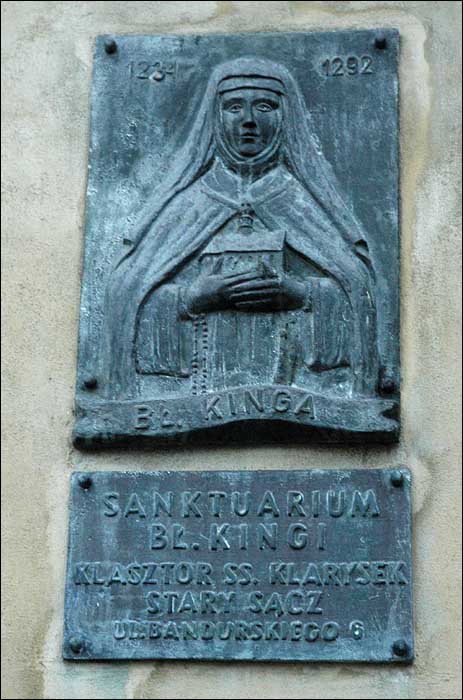 Gedenktafel im Kloster Stary Sacz