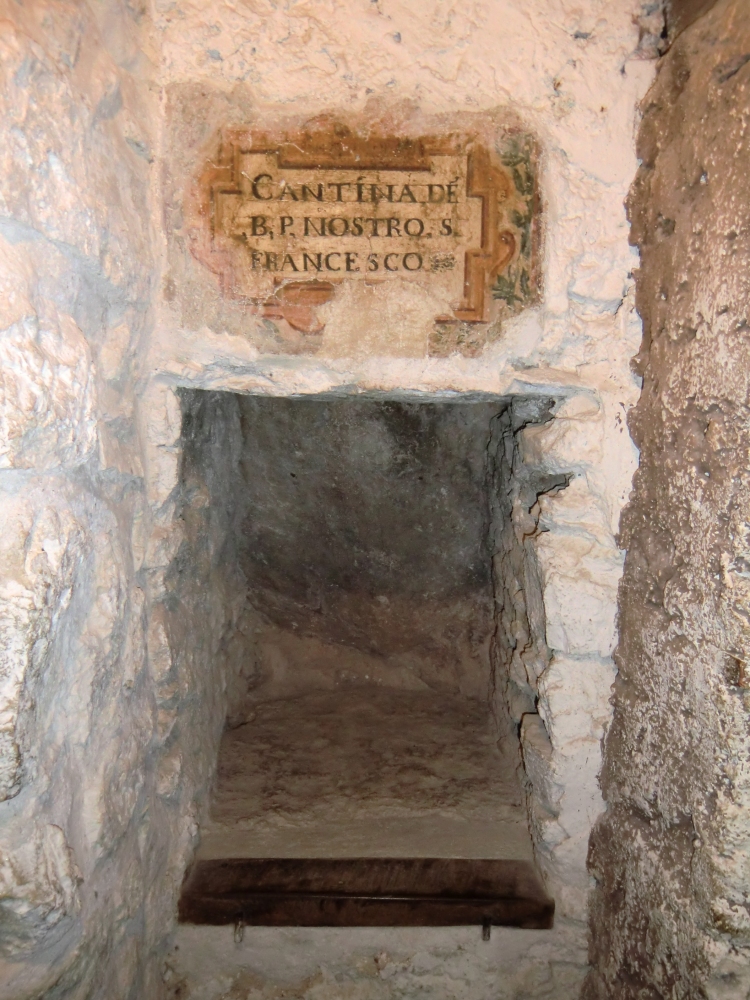 Cantina des Franziskus im Kloster bei Grecchio