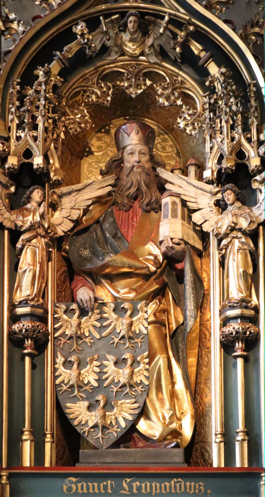 Ludwig Schadler: Statue am Leopold-Altar, 1903, im Stephansdom in Wien