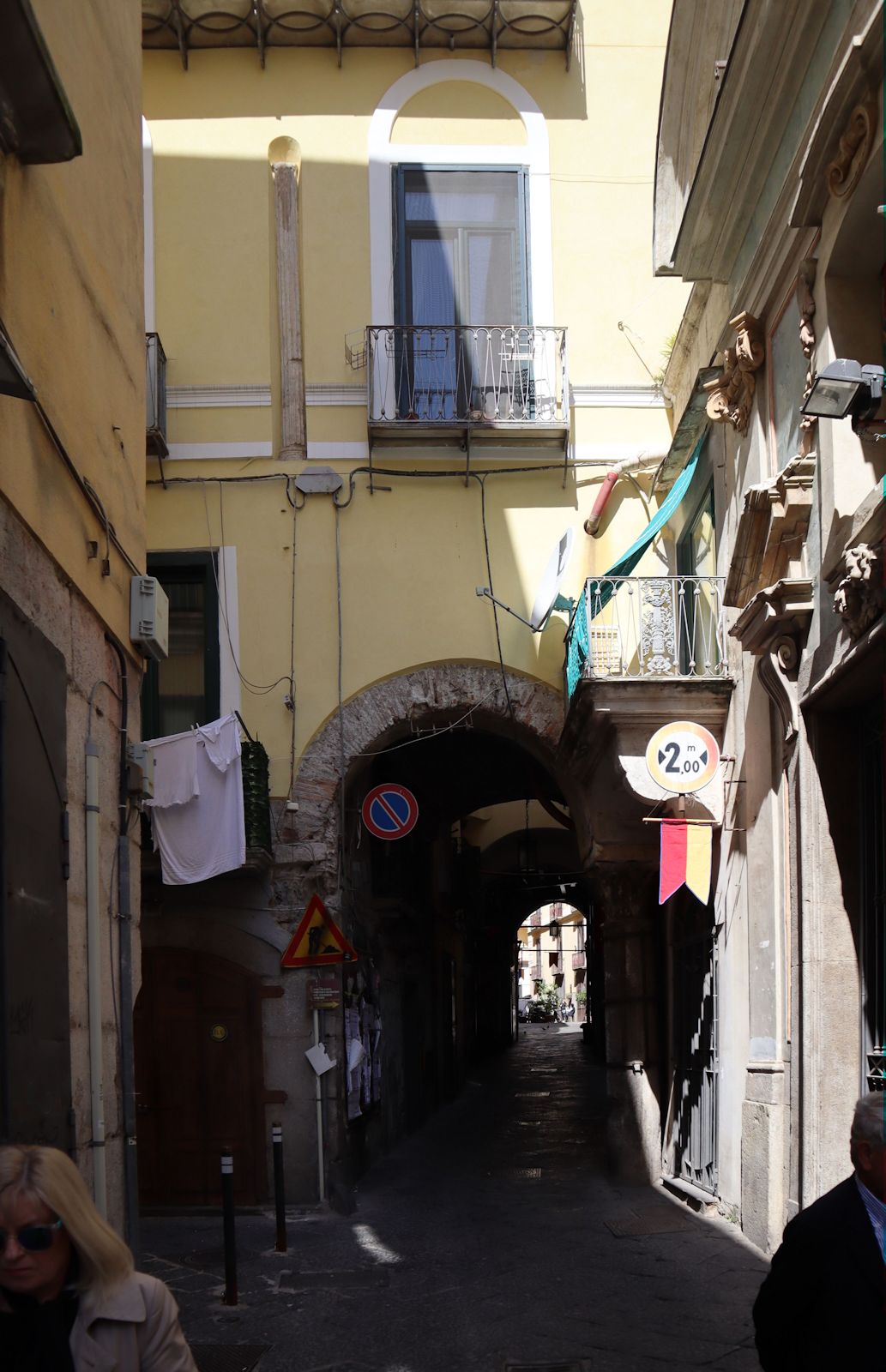 Letzter Rest des einstmals von den Langebarden erbauten Herrscherpalastes in Alerno ist der Arco di Arechi