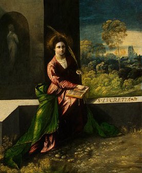 Dosso Dossi: Lukretia, um 1520, in der National Gallery of Art in Washington