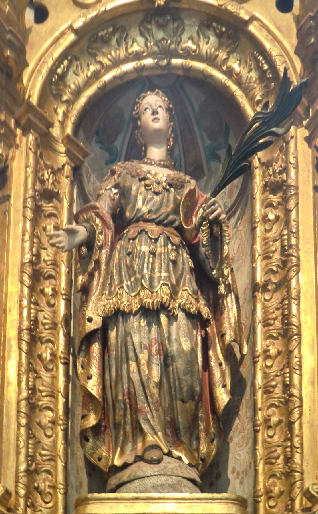 Statue in der Kathedrale in Oviédo