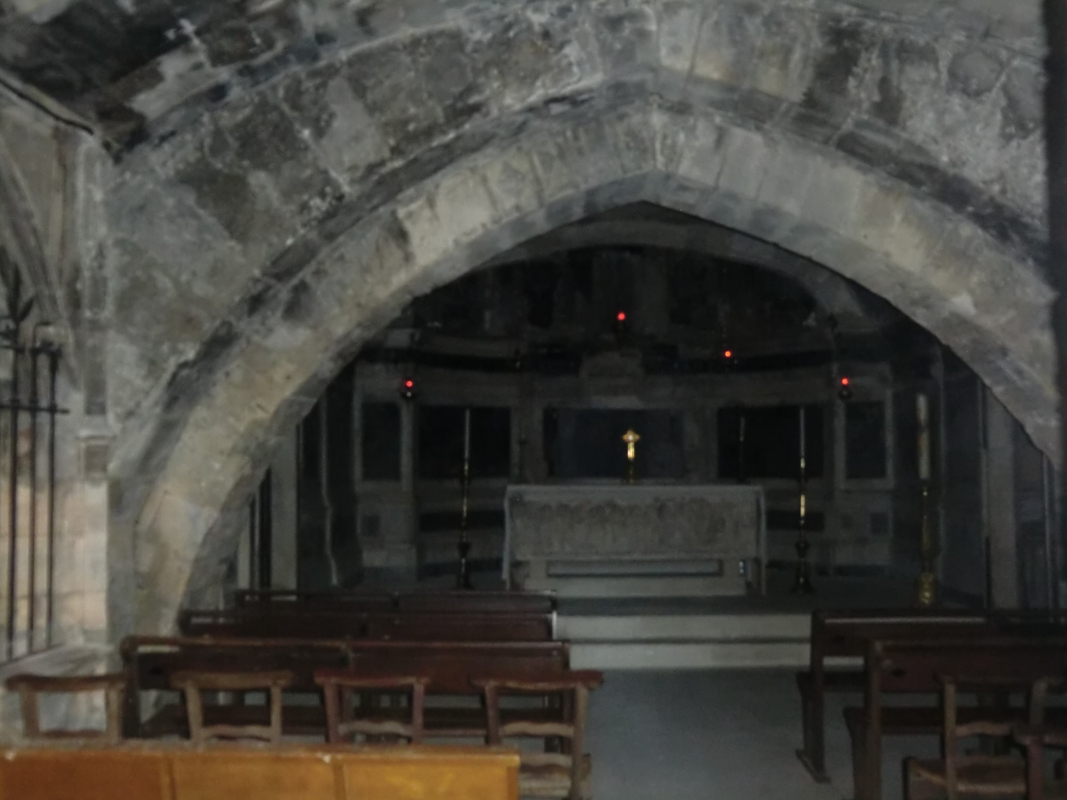 Krypta mit Marthas Sarkophag in der Kirche Ste-Marthe in Tarascon