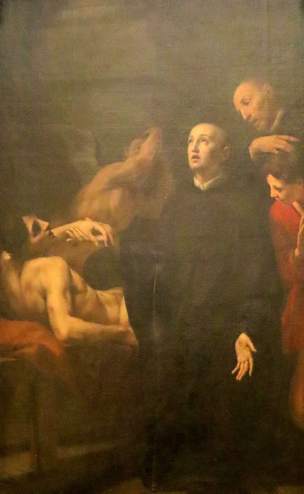 Francesco Mancini; Mauruis heilt einen Kranken, Altarbild, 1703, in der Kirche des Klosters Santa Maria del Monte in Cesena