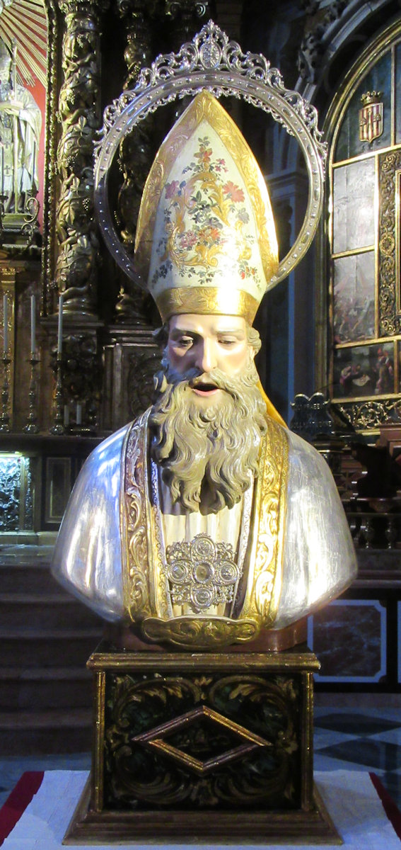 Reliquienbüste in der Kirche  San Nicolás in Valencia