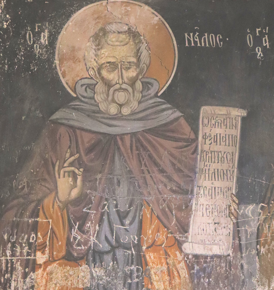 Fresko, 18. Jahrhundert, im Kaisariani-Kloster bei Athen