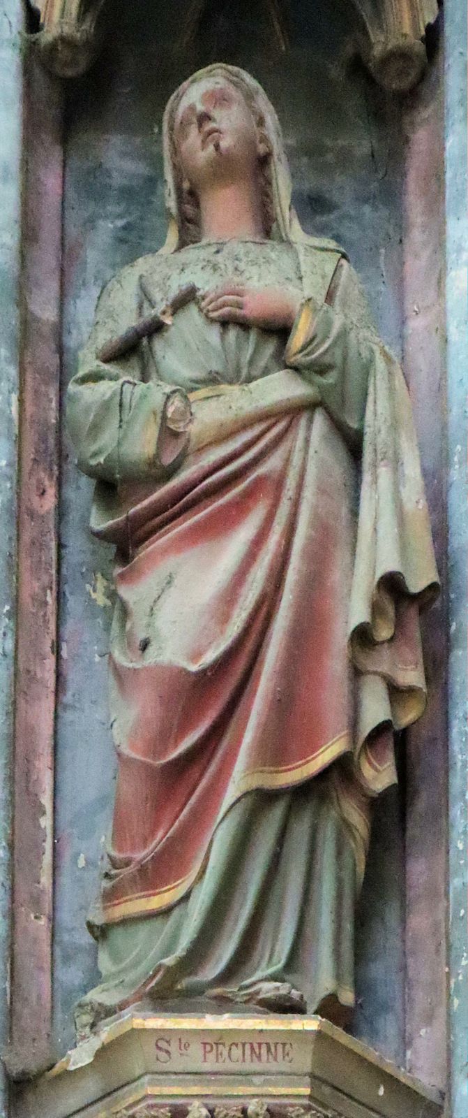 Statue, 1875, in der Basilika St-Quentin in St-Quentin