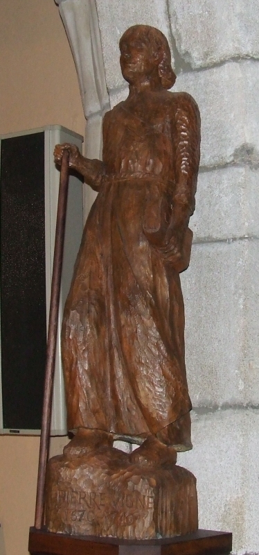 Statue in der Petrus geweihten Kapelle in Boucieu-le-Roi