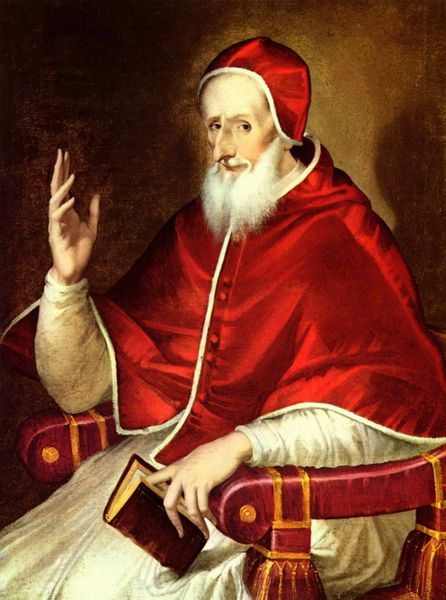 El Greco: Pius V., um 1600 - 1610, Privatbesitz