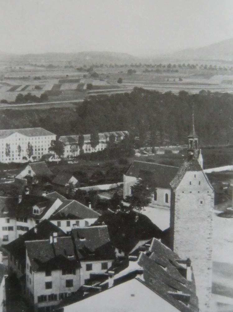 Die - inzwischen auch abgetragene - Kapelle des ehemaligen Kapuzinerklosters in Baden im Aargau